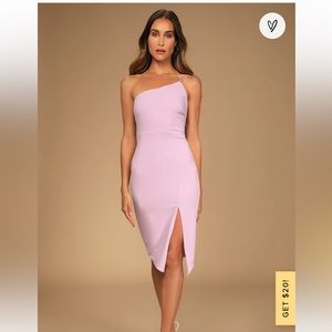 Lulus asymmetrical bodycon mini dress
